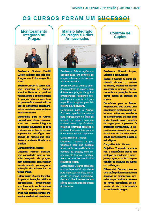 Edição e diagramação da revista EXPOPRAG