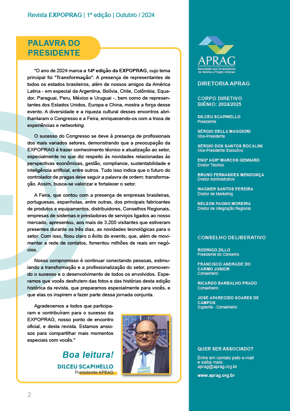 Edição e diagramação da revista EXPOPRAG